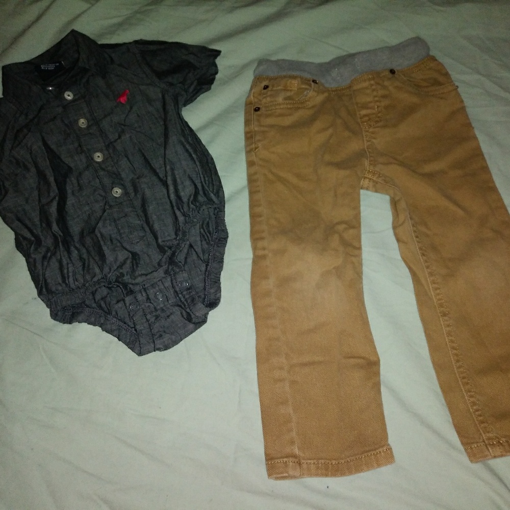 Boys toddler outfit wrangler onzie